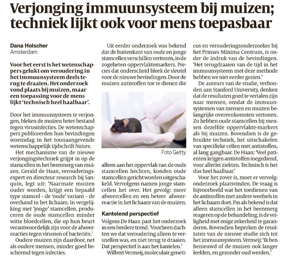 Artikel Volkskrant